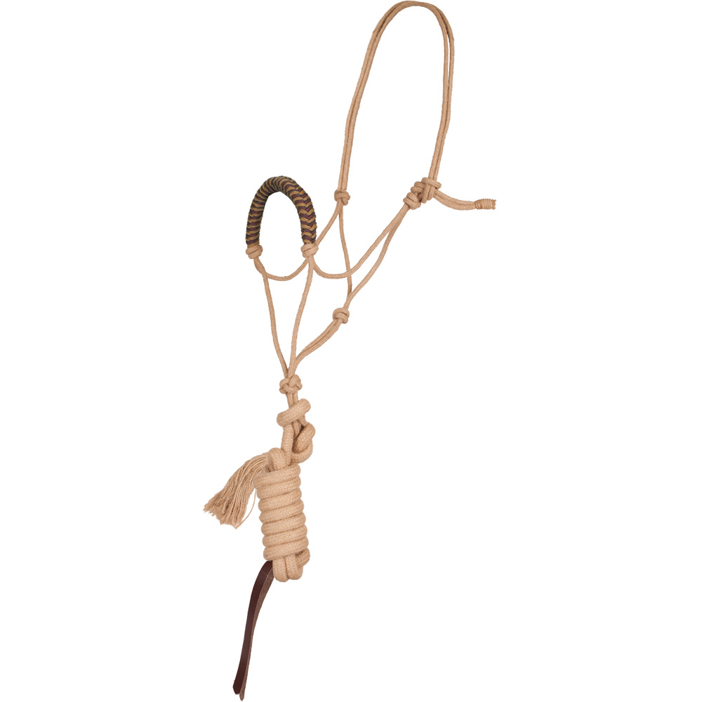 Jute Roper Halter & Lead with Braided Nose