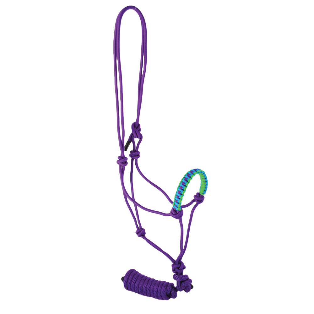Rope Halter with Snake Braid Noseband and Lead